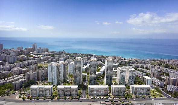 הדמייה: פרוייקט תל אביב-יפו החדשה, באדיבות קבוצת חג׳ג׳